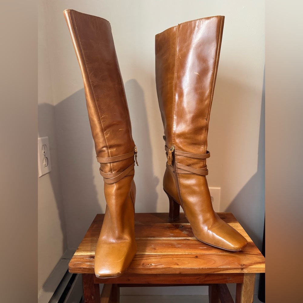 Louise et Cie Brown Leather Heeled Boots
